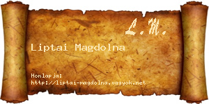 Liptai Magdolna névjegykártya