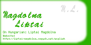 magdolna liptai business card